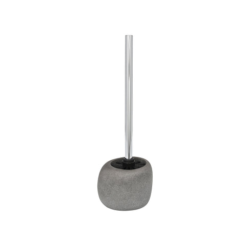 Grijze Pebble Stone-polyresine toiletborstelhouder