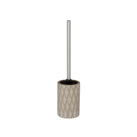Beige keramische toiletborstelhouder
