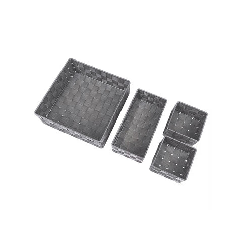 Set 4 Contenitori Adria Organizer Universali Grigio