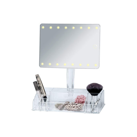 Specchio Con Luci Led Con Organizzatore