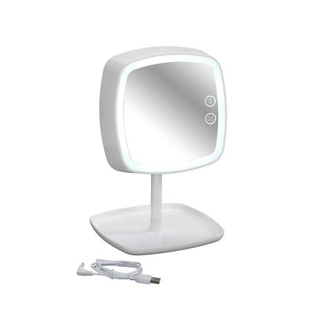 Make-upspiegel met ledverlichting 19x18x23 cm