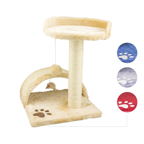 Krabpaal met beige mandje, 50 cm