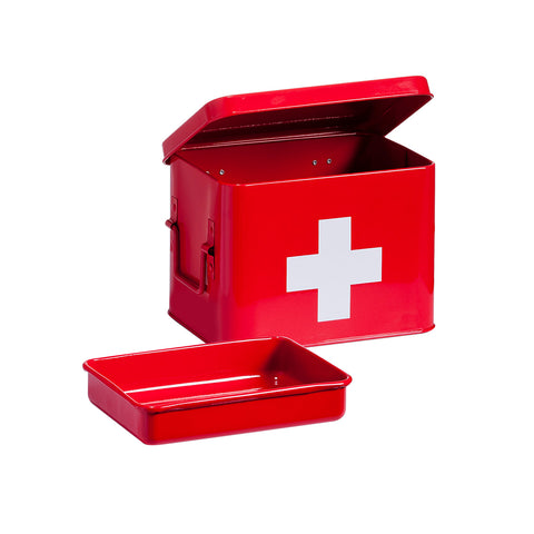 Metalen EHBO-koffer 21,5x16x16 cm