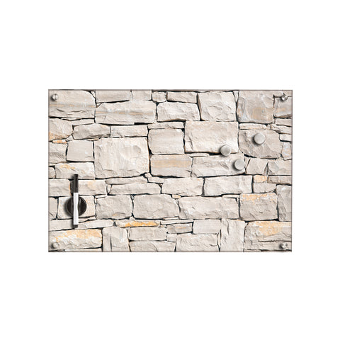 Memobord van glas 60×40 cm – magnetisch, muurlookdesign