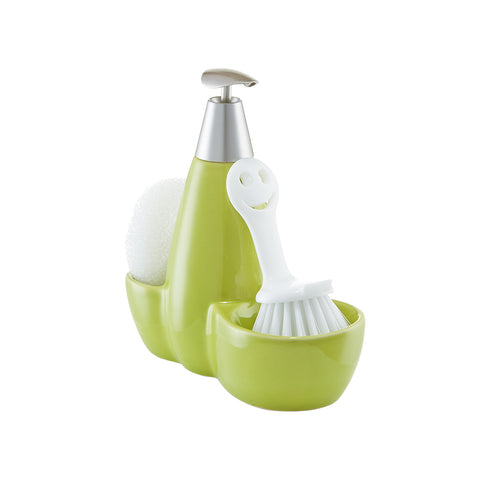 Set van 3 keukenaccessoires met limoen-dispenser