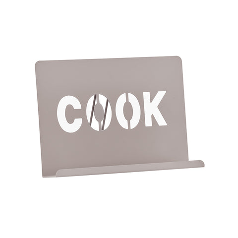 Boekstandaard voor kookboeken, taupe