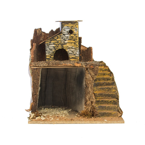 immagine-2-euronatale-capanna-in-legno-per-presepe-30x31x36cm-ean-8019959245051