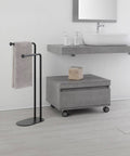 immagine-2-feridras-piantana-portasciugamani-2-bracci-in-acciaio-nero-30x805x17cm-ean-8056471554612