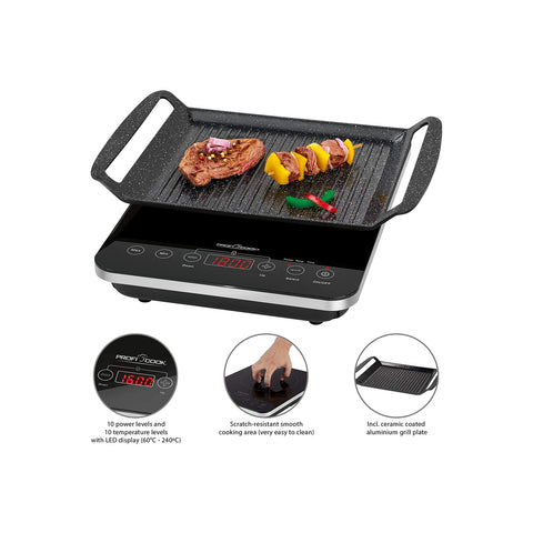 immagine-2-proficook-barbecue-da-tavolo-ad-induzione-con-sensore-ean-4006160011302