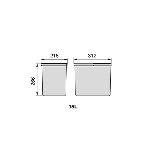 immagine-3-emuca-set-2-pattumiere-raccolta-differenziata-per-cassetti-26cm-15l-ean-8432393131030