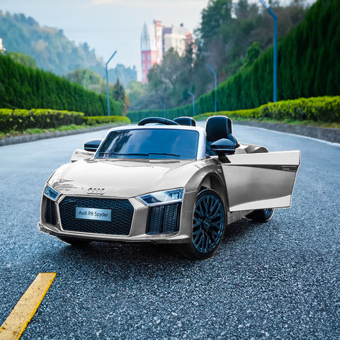 immagine-3-giaquinto-macchina-elettrica-audi-r8-spyder-bianca-12v-45ah-106x60x41cm-ean-8058486057072