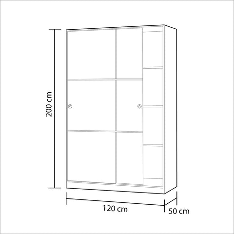 immagine-3-habitdesign-armadio-a-2-ante-scorrevoli-bianco-200x120x50cm-ean-8423490259888