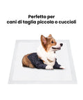 Tappetini addestramento cani piccoli e cuccioli - Soluzione igienica domestica 50x40cm per cani taglia piccola