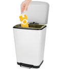 immagine-3-wenko-pattumiera-easy-close-studio-bianco-30l-ean-4008838249512