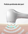 Pulizia profonda dei pori con spazzola viso elettrica, tecnologia vibrante per rimozione impurità e punti neri dalla pelle