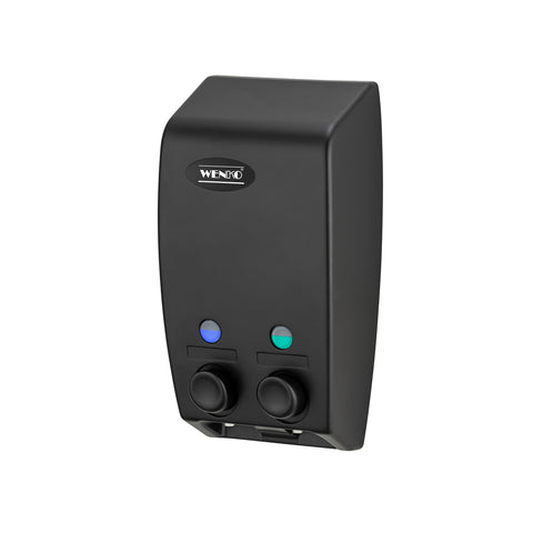 immagine-6-wenko-dispenser-sapone-con-2-scomparti-nero-450ml-ean-4008838319659