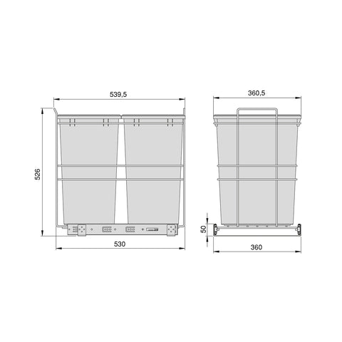 immagine-7-emuca-set-2-pattumiere-raccolta-differenziata-con-slot-estraibile-35l-ean-8432393298580
