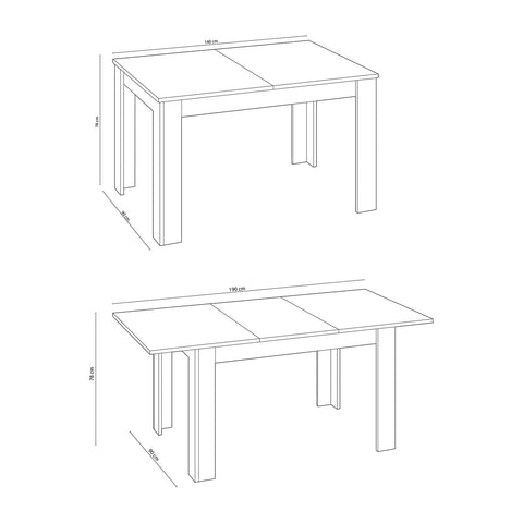 immagine-9-habitdesign-tavolo-cucina-allungabile-legno-78x90x140-190cm-ean-8423490265957